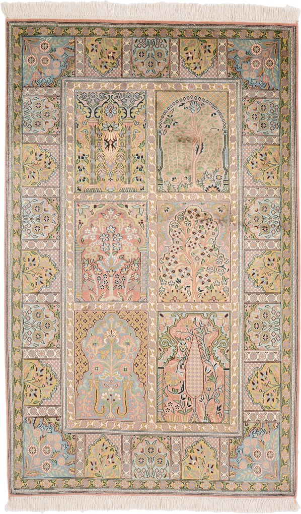 Cashmere Silk Tappeto orientale 110 x 170 (Indian) Annodato A Mano