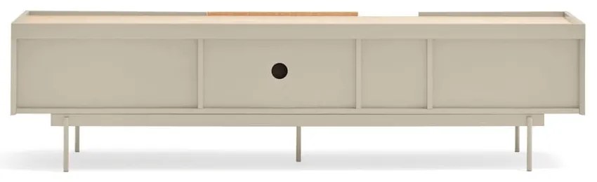 Tavolo TV beige/naturale in rovere 180x45 cm Otto - Teulat