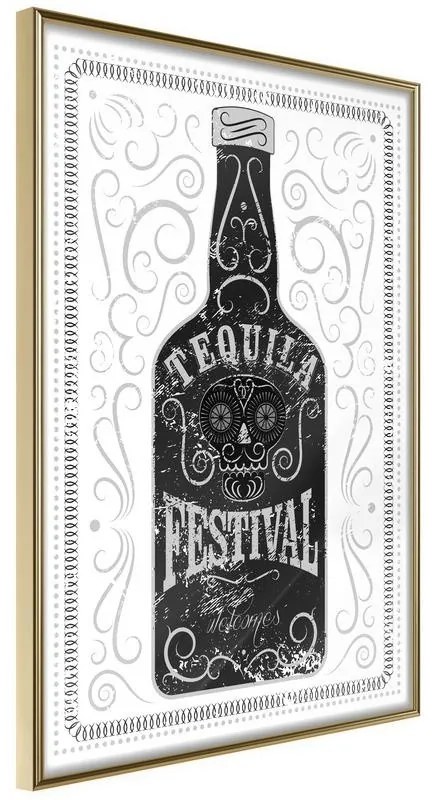 Poster Bottle of Tequila Cornice Quadri Cornice d'oro, Larghezza x Altezza Home decor 20x30