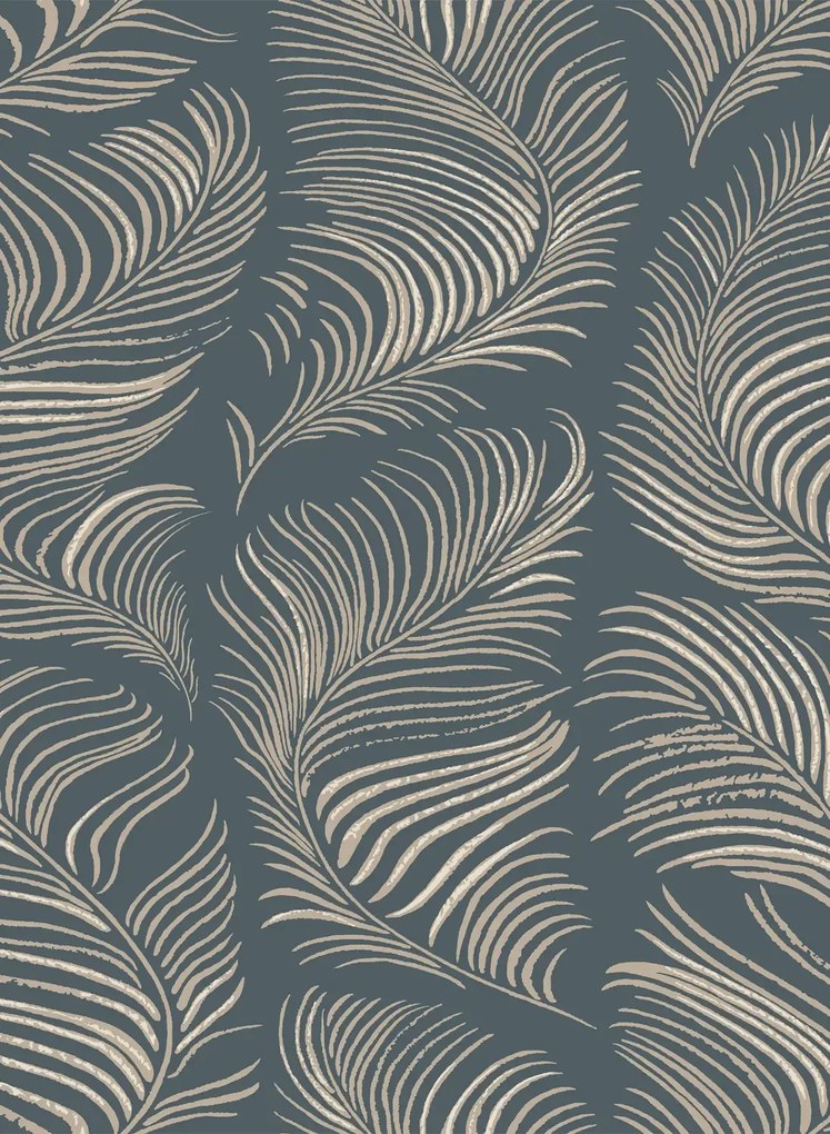 Sandberg Carta da parati Grace - Midnight & Blue