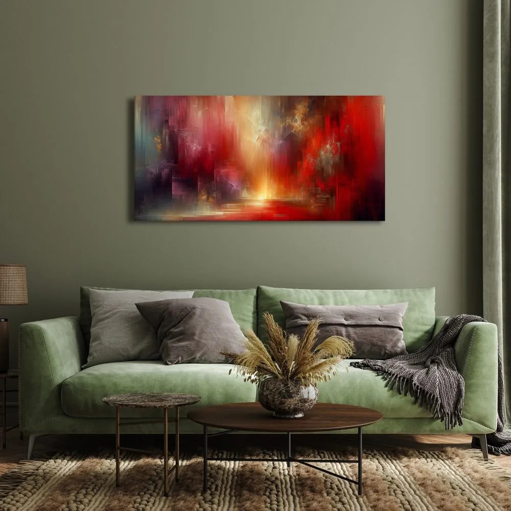 Quadro su tela – Bagliore nell’astratto di fuoco