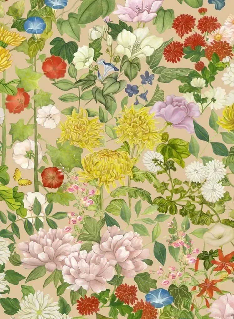Cole & Son Carta da parati Flora Province - Taupe