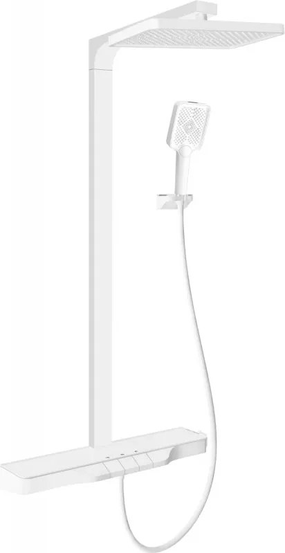 Mexen Zoom set doccia esterno con soffione e miscelatore, bianco - 78101-20