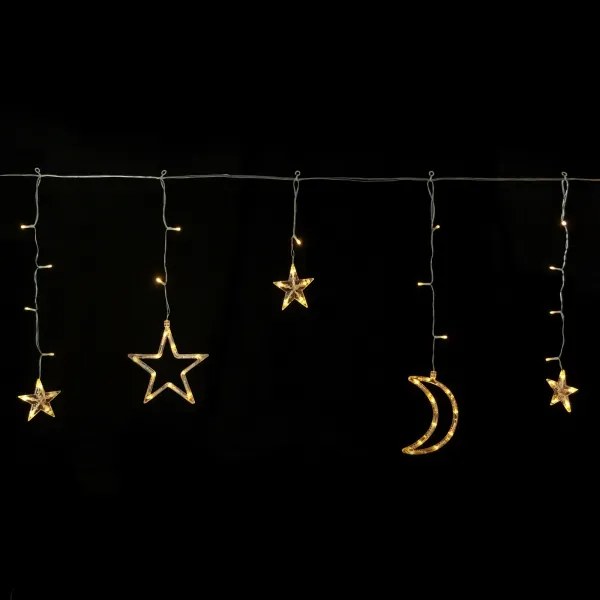 Aigostar - Catena luminosa natalizia solare LED, 120 LED, 8 funzioni, 3 x 0,6 m, 500 mAh, IP65, bianco caldo