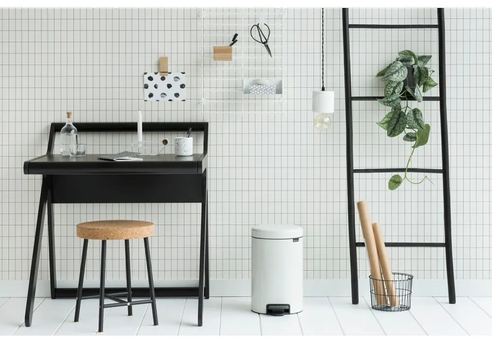 Bidone in acciaio bianco 12 l NewIcon - Brabantia