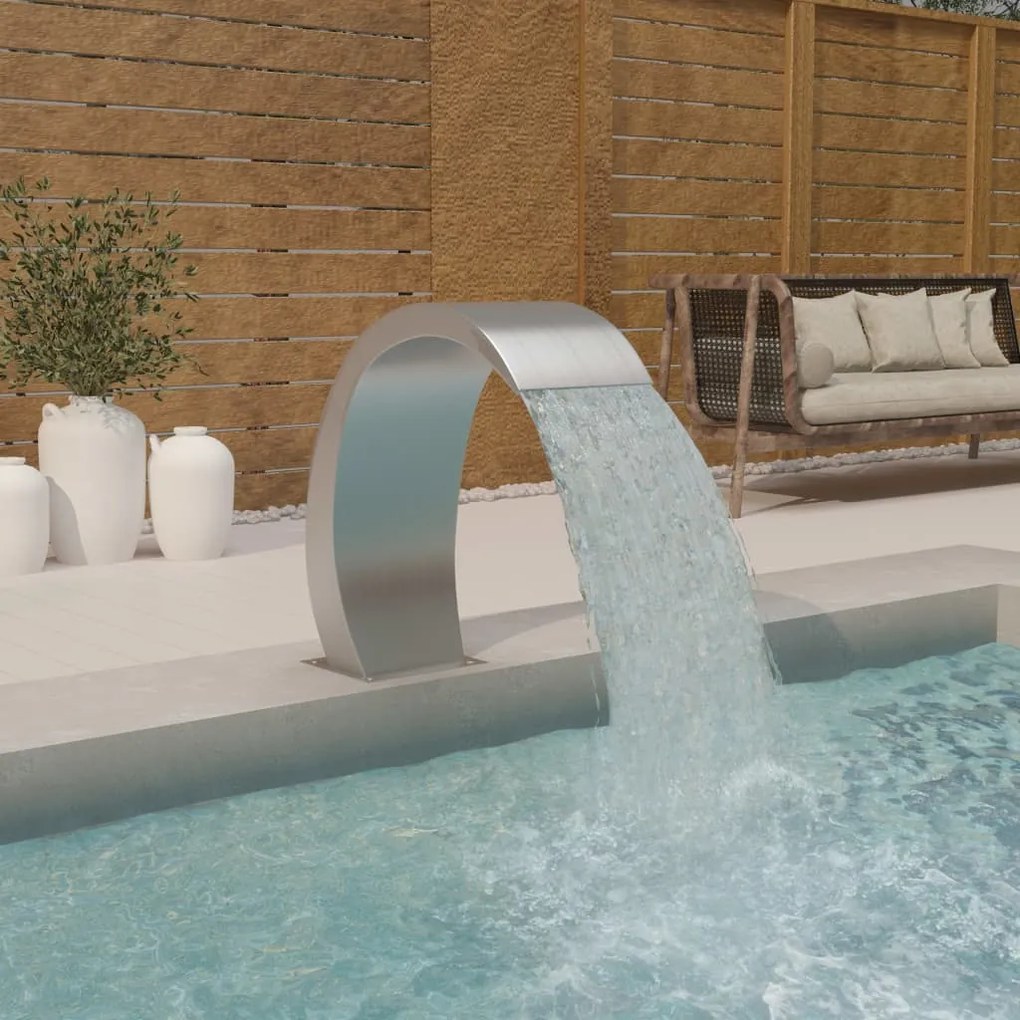 Fontana Per Piscina 22x60x70 Cm İn Acciaio Inox 304 /