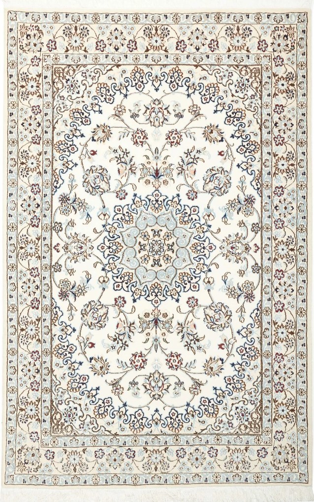 Nain Tappeto 130 x 200 Beige (Iran) Annodato A Mano