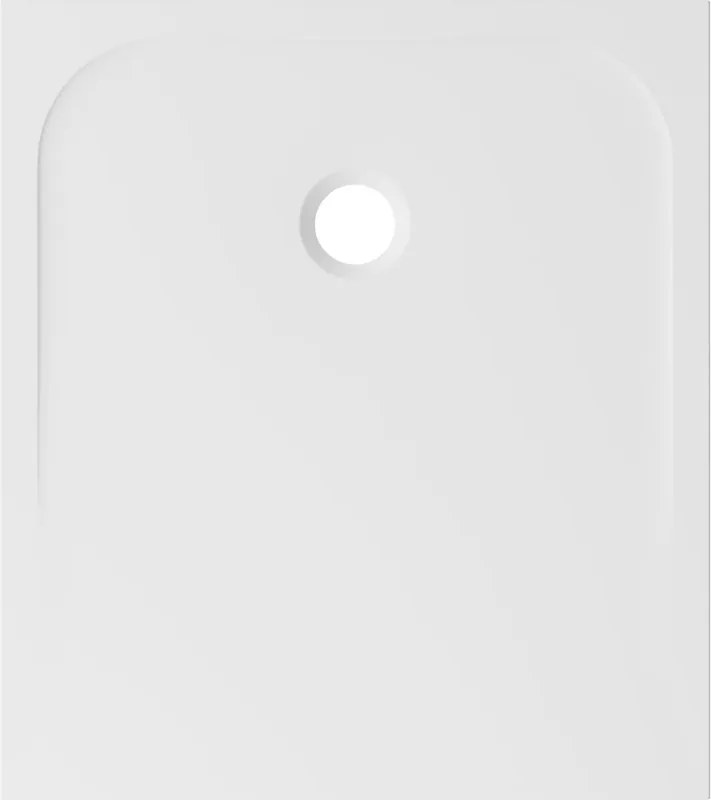 Piatto doccia SENSEA in composito minerale di resina gelificata EASY V3 bianco L 80 x L 90 x H 2.7 cm opaco