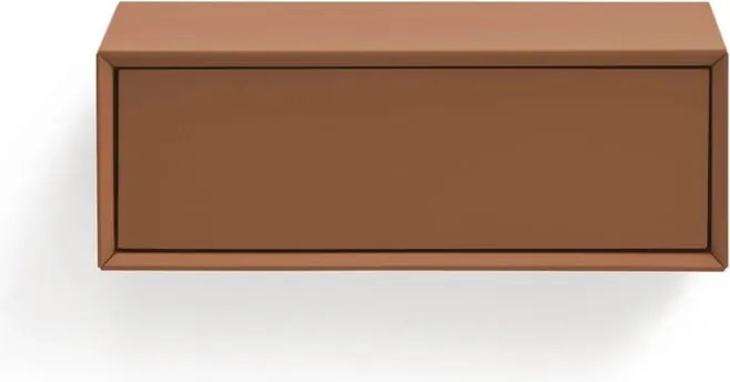 Comodino color mattone da parete Platt – Teulat