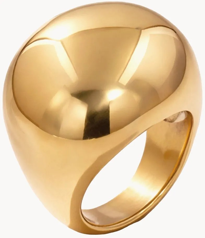 Anello placcato in oro Chloe