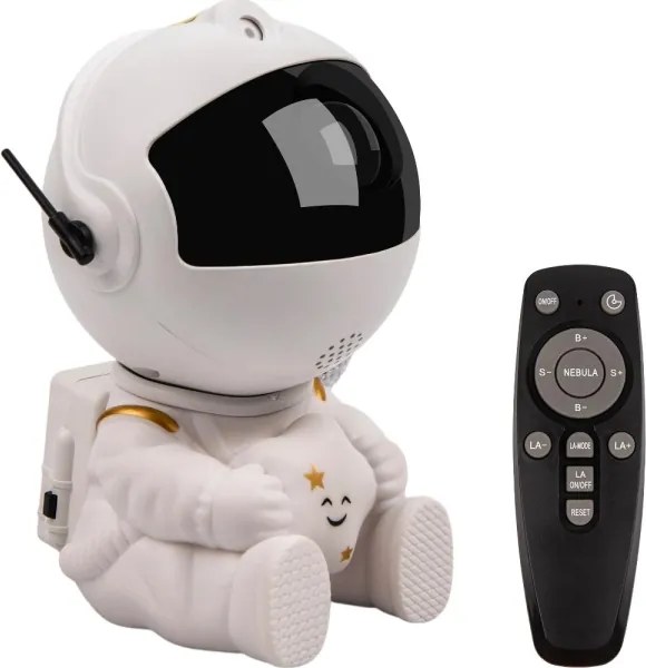 Retlux - Proiettore LED per bambini 230 V astronauta 12,5 cm + telecomando