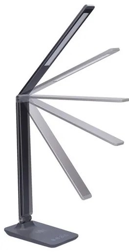 Solight WO55-G - Lampada da tavolo LED dimmerabile con caricatore wireless LED/10W/100-240V grigia