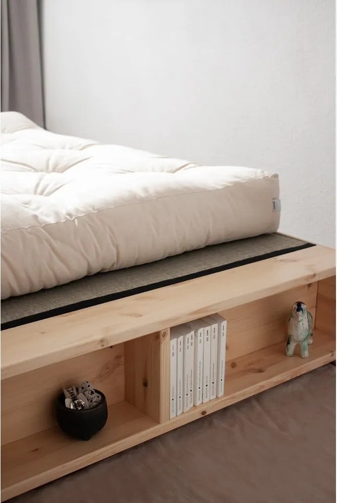 Letto matrimoniale in legno di pino con griglia 160x200 cm Ziggy - Karup Design