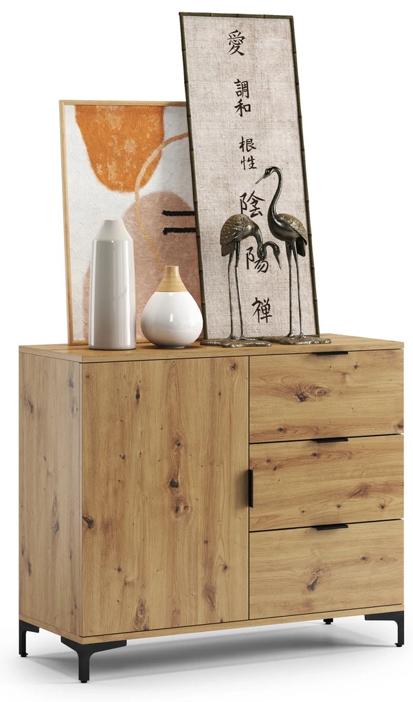 Comò LANA K-100S Rovere Artisan - MOBILE CON CASSETTI