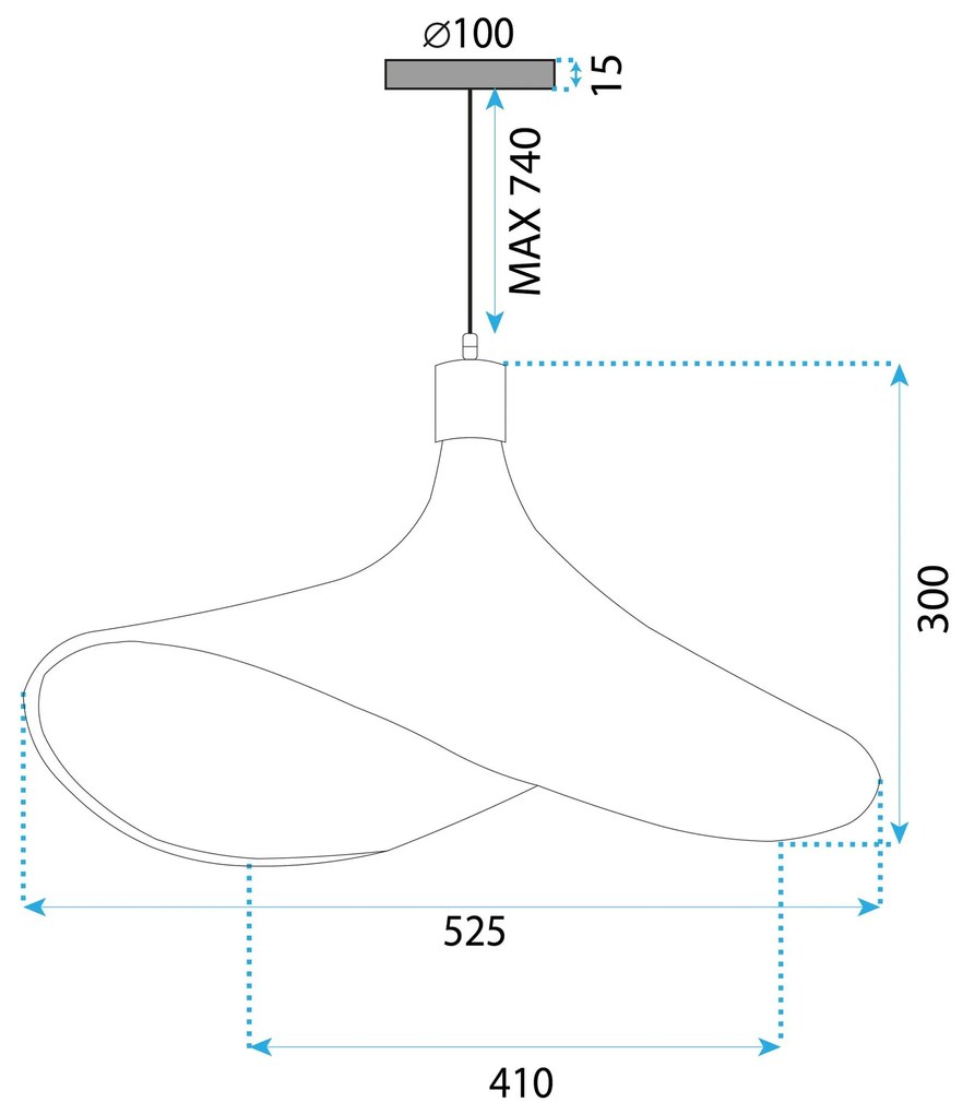 LAMPA WISZĄCA SUFITOWA ZŁOTA APP1577-5C