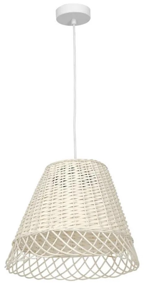 Lampadario su corda VIMINI 1xE27/40W/230V rattan