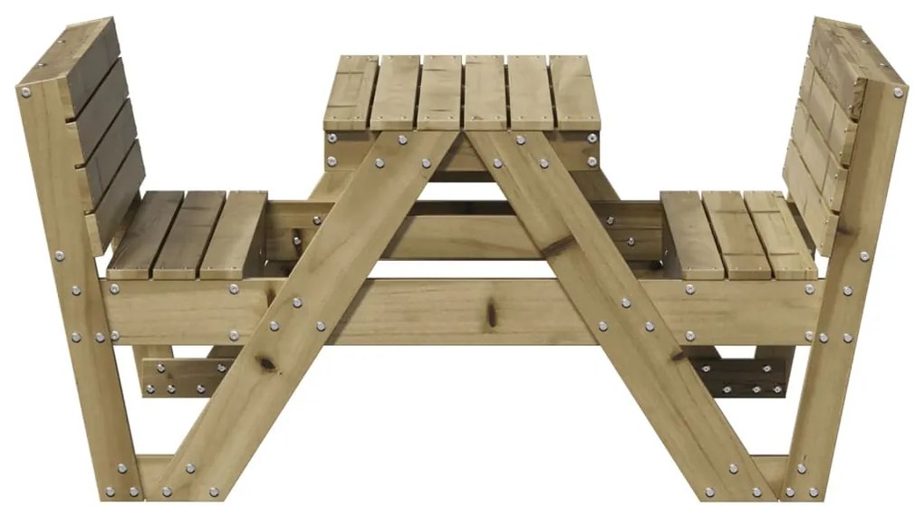 Tavolo da picnic per bambini 88x122x58 cm legno impregnato pino