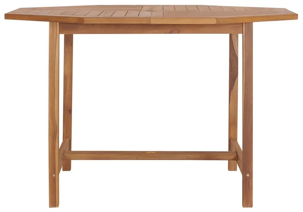 Tavolo pranzo da giardino Ø110x110x75 cm legno massello di teak