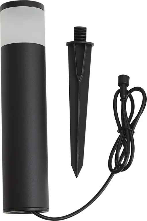 Lampioncino da esterno moderno 12V nero con LED IP65 - Voltaire Palo