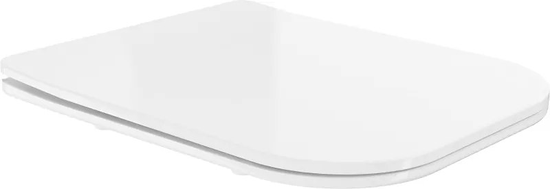 Mexen sedile a chiusura rallentata slim, duroplast, bianco lucido - 39060100