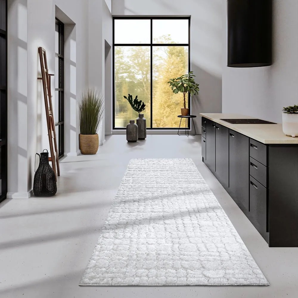 Passatoia color crema 80x240 cm Artistique Cream White - Elle Decoration