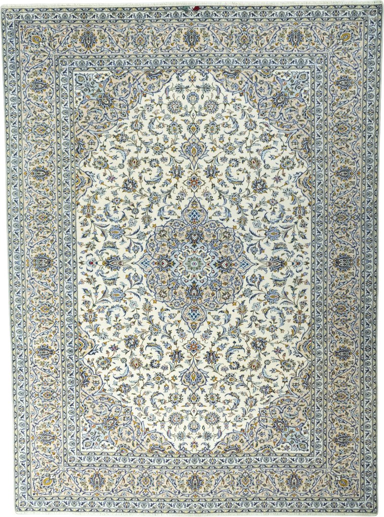 Kashan Tappeto persiano 410x300 Beige (Iran) Annodato A Mano