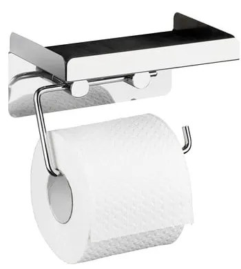 Porta carta igienica autoportante con vano portaoggetti - Wenko