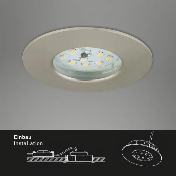 Briloner 7231-032-SET 3x Lampada LED dimmerabile da bagno LED/5,5W/230V IP44