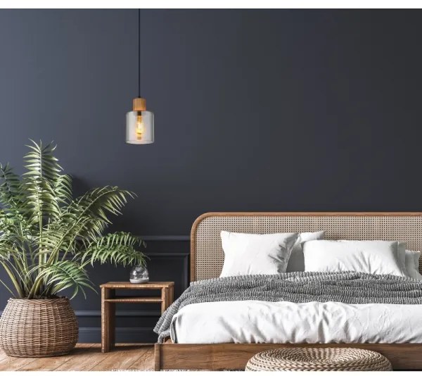 Globo 15768 - Lampada a sospensione con cavo ALEIDIS 1xE27/25W/230V Ø 12 cm