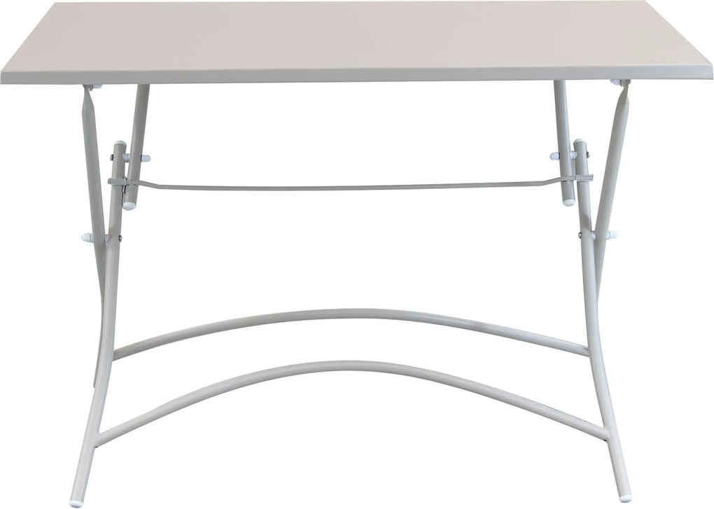 ROMANUS - set tavolo in metallo cm 110 x 70 x 72 h con 4 poltrone Romanus