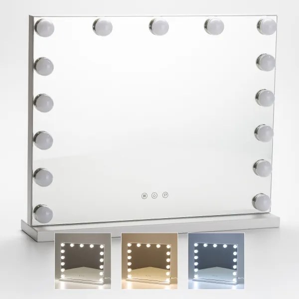 Brilagi - Specchio trucco LED dimmerabile HOLLYWOOD 15W 3000-6500K