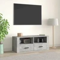 Mobile per TV Grigio Cemento 100x35x40 cm Legno Multistrato 816812