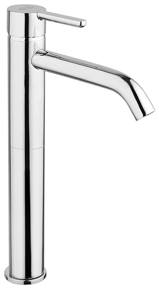 Miscelatore lavabo tipo alto Jacuzzi rubinetteria Sunset ottone cromato per piletta click clack 0SU00493JA01