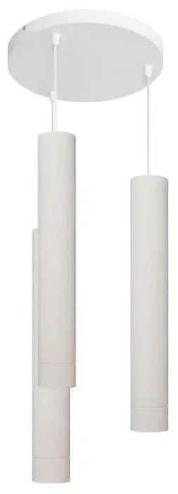 LED Lampadario a sospensione con filo TUBA 3xGU10/4,8W/230V bianco
