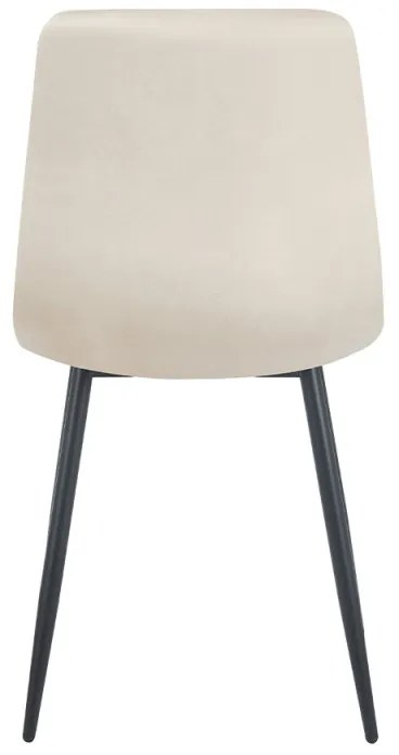 Sedia Kisa Balck Velluto - Beige