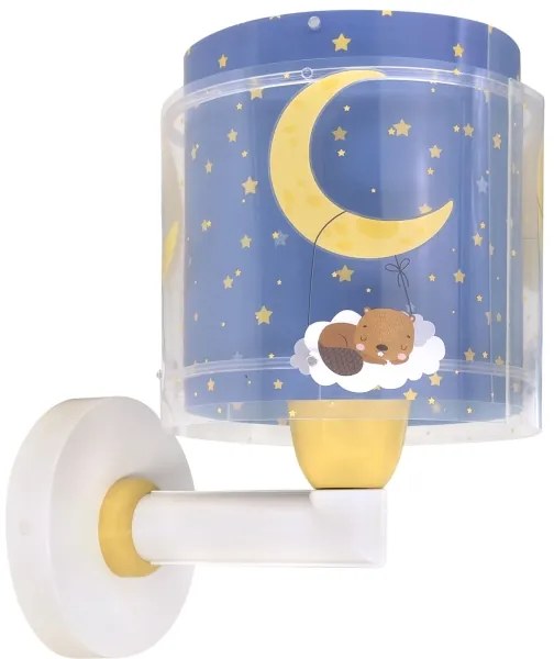 Dalber 76639 - Lampada da parete per bambini MOON DREAMS 1xE27/15W/230V blu