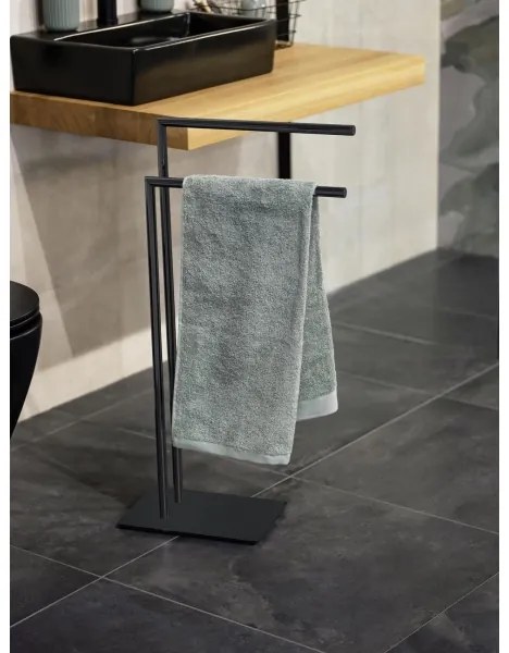 WENKO 71555800 - Porta asciugamani RECCO 48x80,5 cm nero