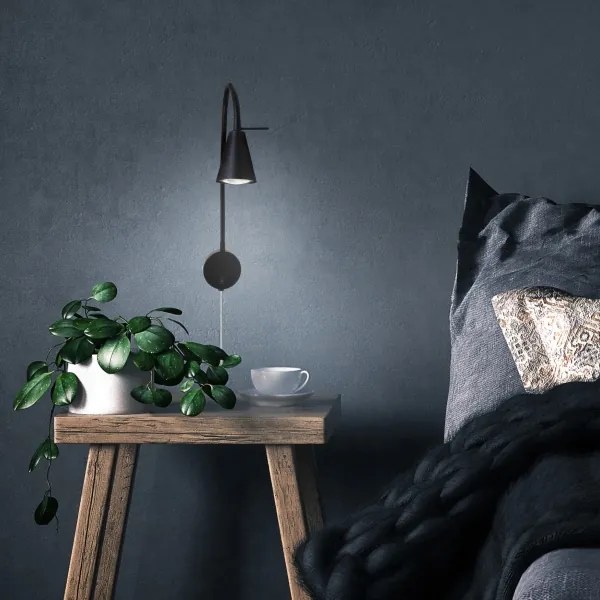 Briloner 2082-015 - Lampada da parete LED COMFORT LIGHT 1xGU10/5W/230V nera