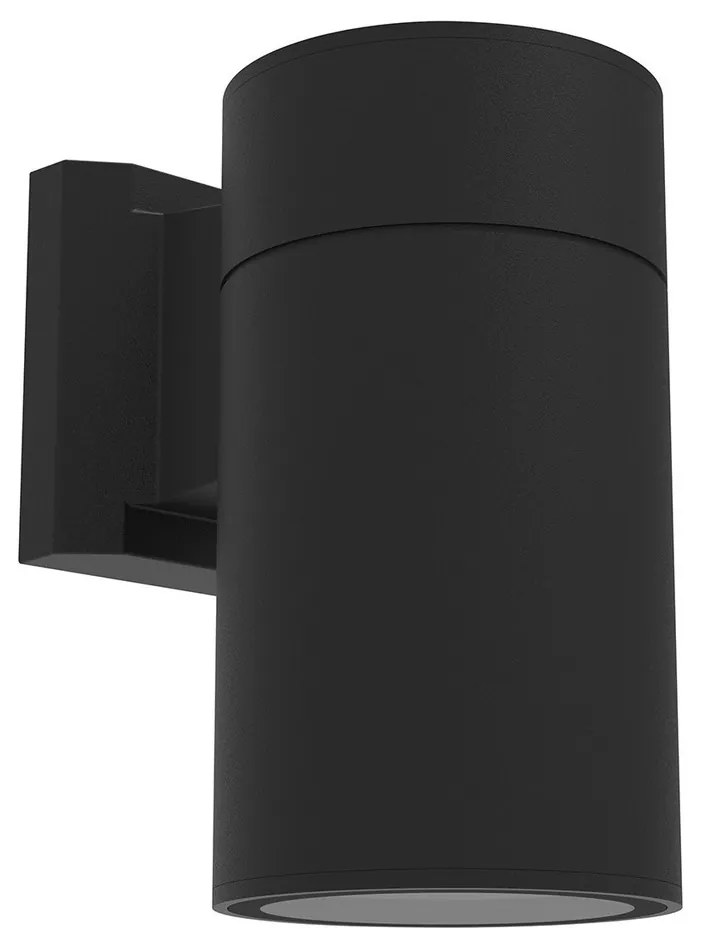 Applique Cilindrica Monodirezionale XL IP54 Base E27 - Nera