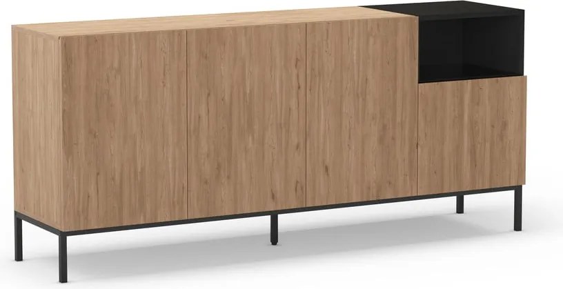 Cassettiera color legno naturale 180x80 cm Cailin - Marckeric