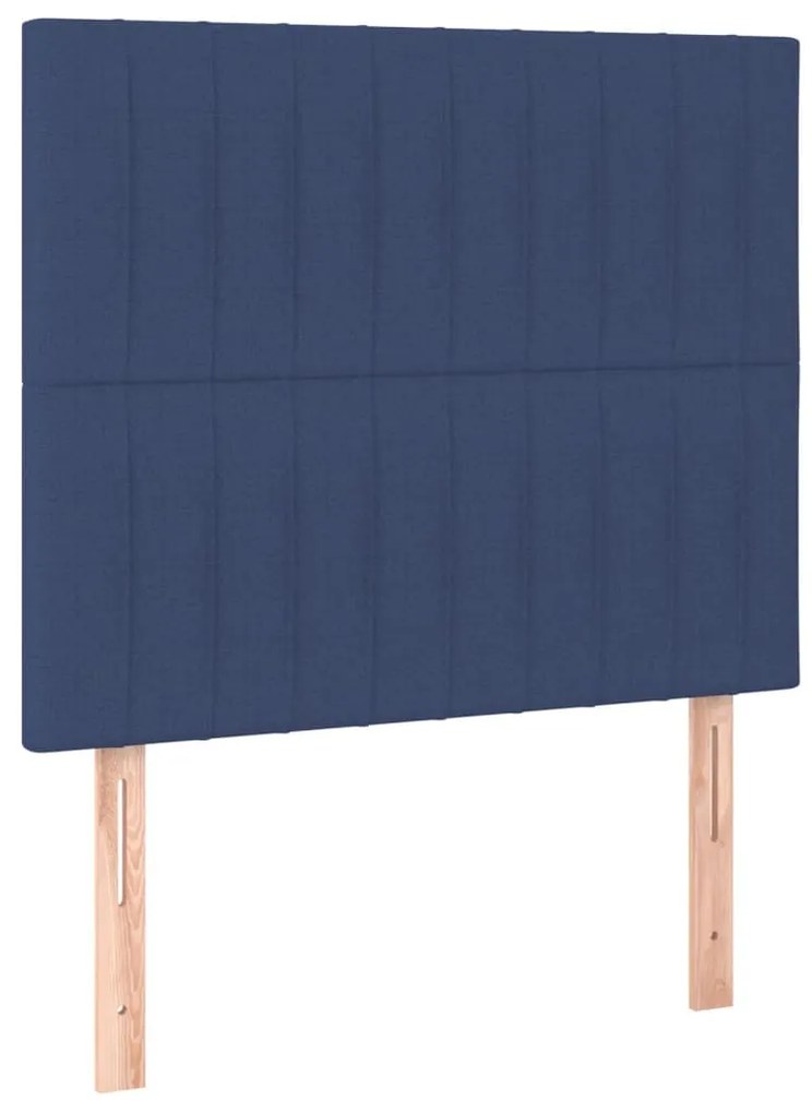 Giroletto a Molle con Materasso Blu 90x200 cm inTessuto