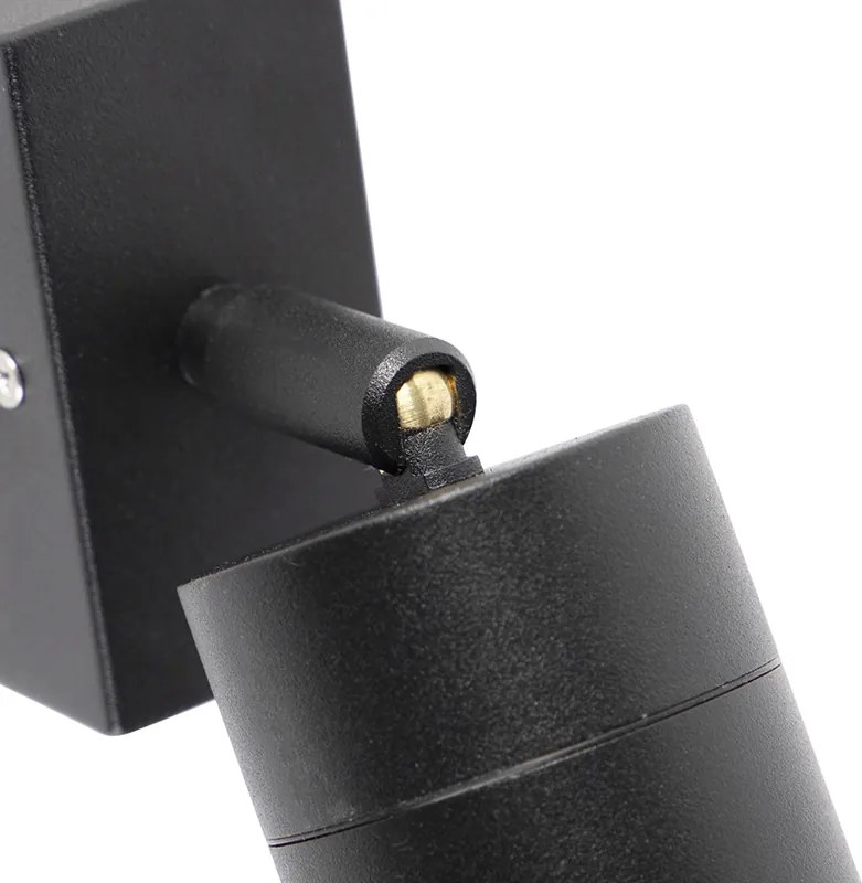 Lampada da parete per esterni nera orientabile IP44 - Solo