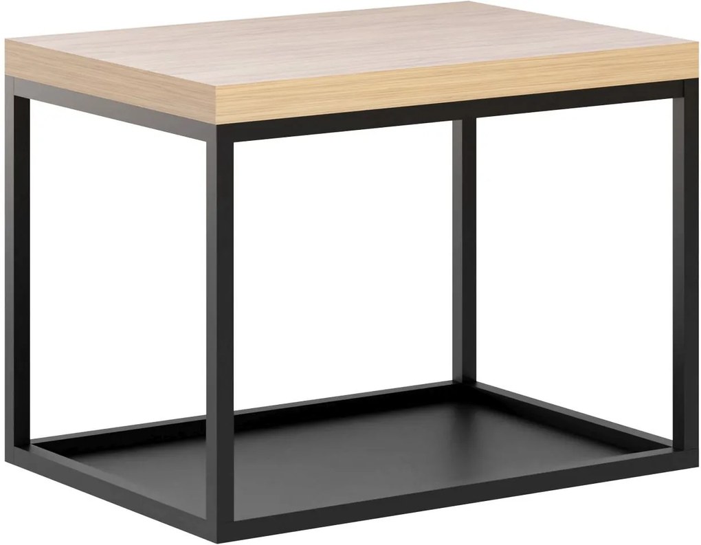 Baltica Design Hege consolle 75x35x45 cm nero-rovere 5904107906522