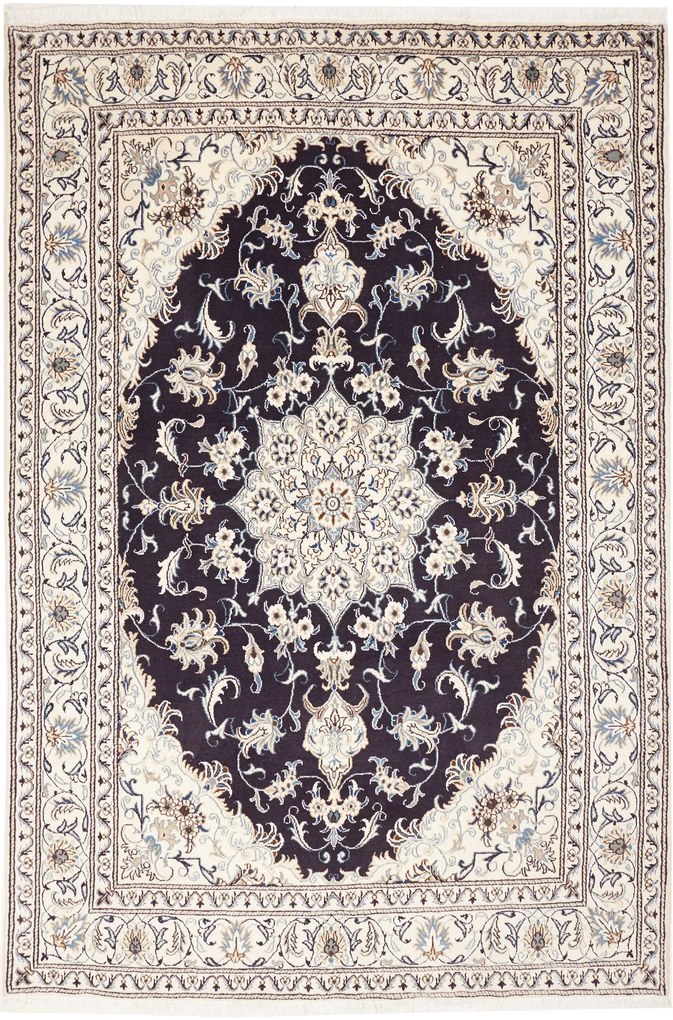 Nain Tappeto 250 x 170 Blu (Iran) Annodato A Mano