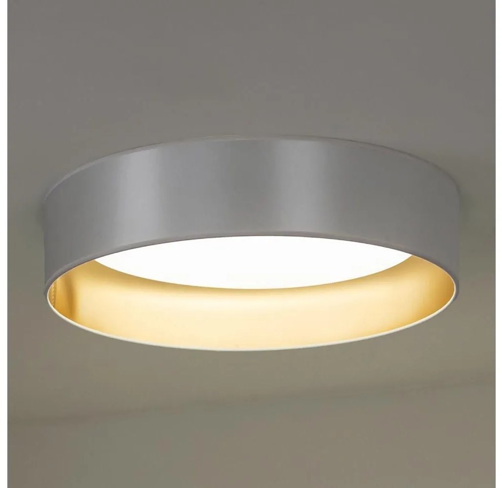 Duolla - Plafoniera LED ROLLER LED/24W/230V diametro 45 cm argento/oro