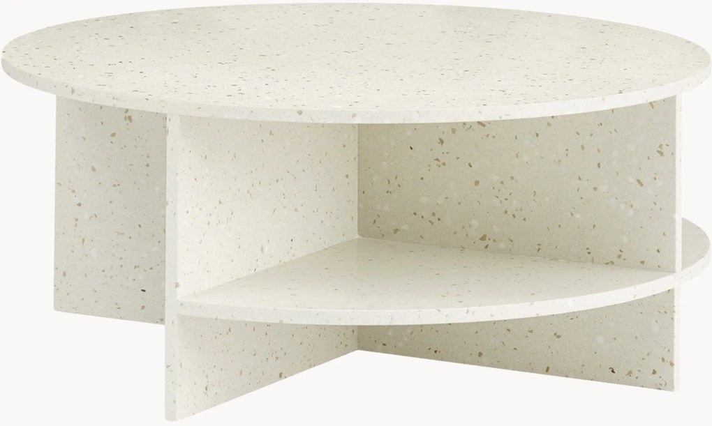 Tavolino rotondo in terrazzo Halves