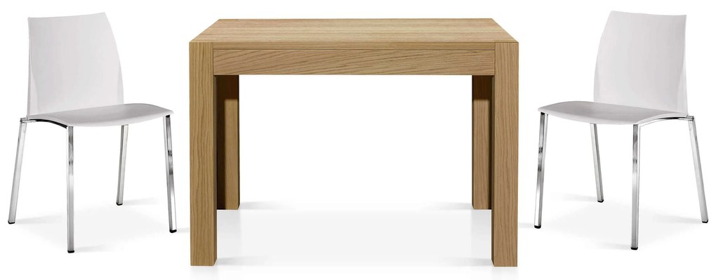 RAYMOND - tavolo da pranzo moderno allungabile in rovere naturale