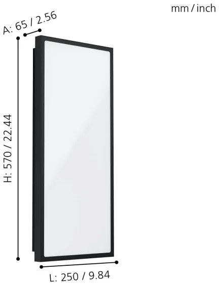 Eglo 99534 - Applique LED da esterno CASAZZA LED/18,5W/230V IP44