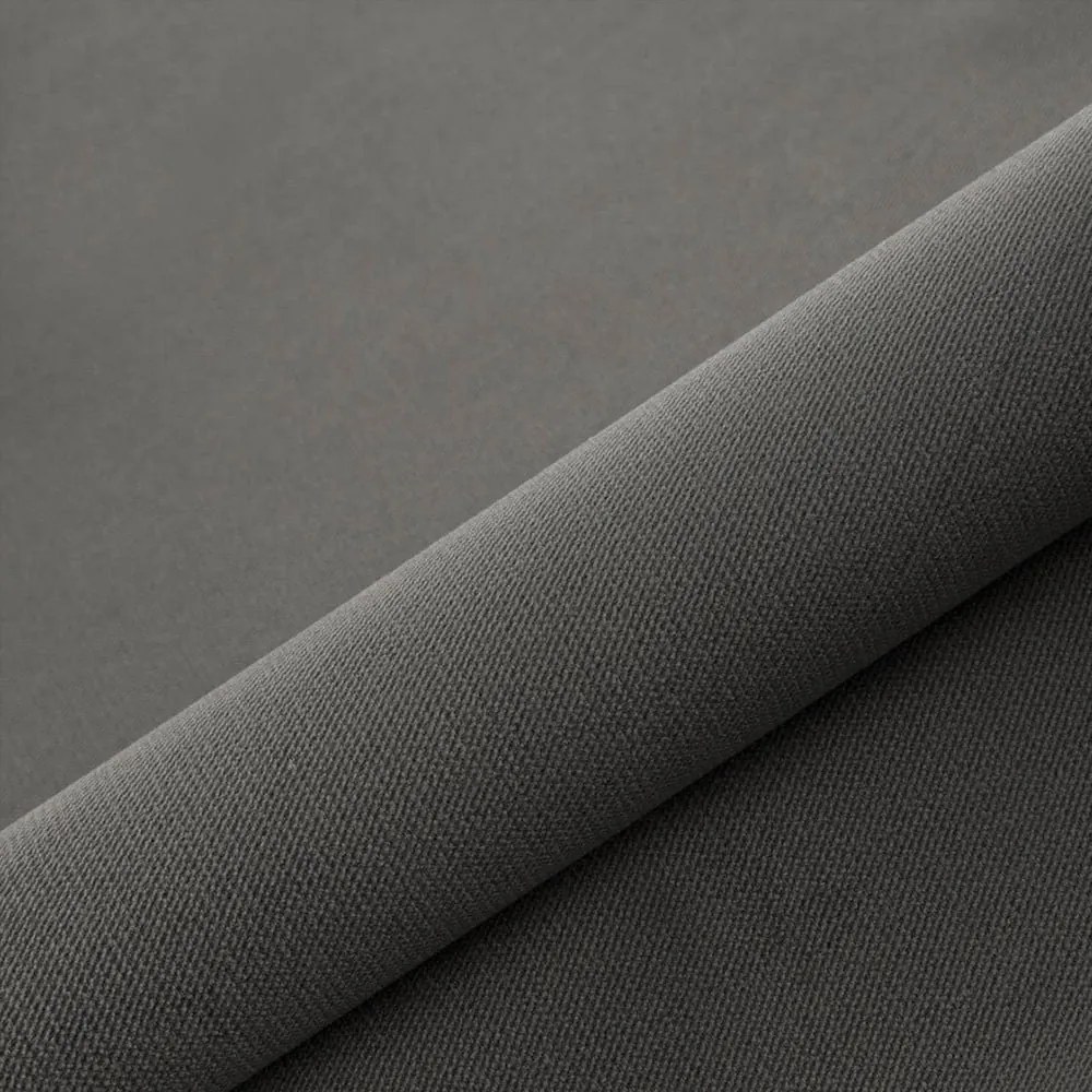 Letto matrimoniale imbottito grigio scuro con contenitore e rete inclusi 140x200 cm Solvo – Maison de Rêve