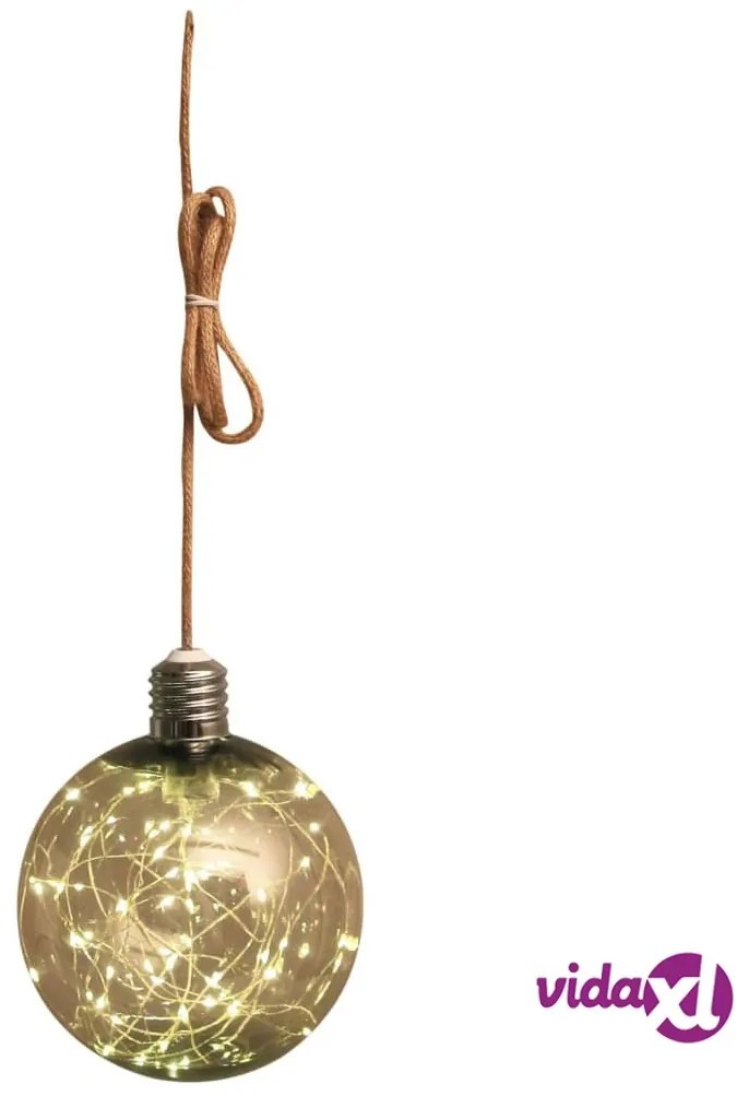 Luxform Lighting Luce LED Sfera Fumé Batteria Stringa G170 Trasparente